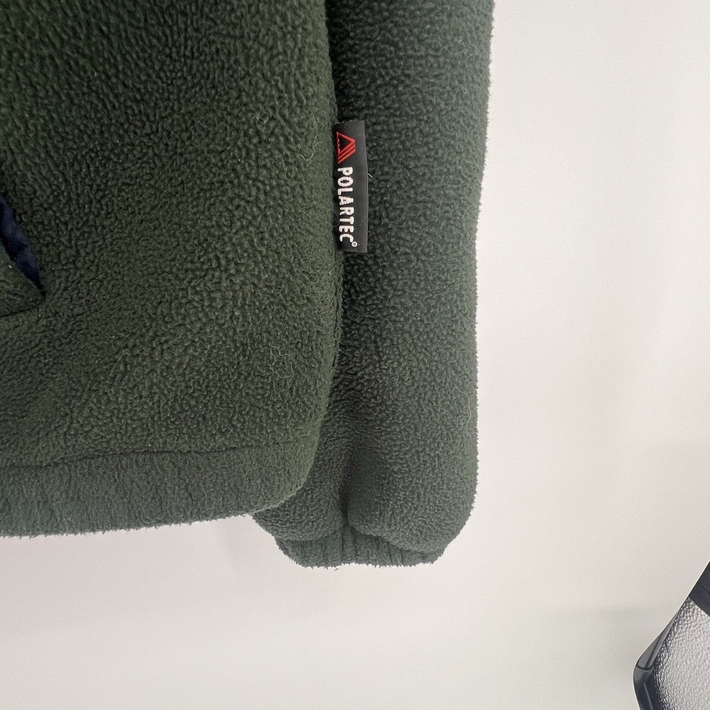 Vintage 90s Polo Ralph Lauren Fleece Full Zip Jacket Mens Large Green Polartec - Picture 10 of 10